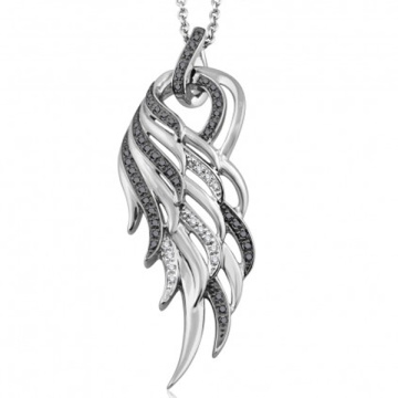 Single Wing 925 Sterling Silver Pendants Jewelry with CZ